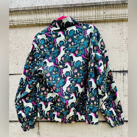 🆕🔖 WeSC✨ Unicorn AOP Track Jacket 🦄 Unisex ✨ Men S | Women’s M | Size 3🦄NWT - Picture 8 of 14
